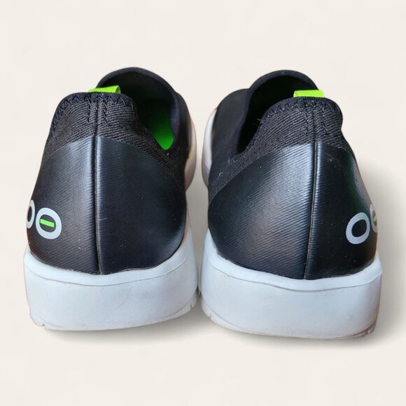 Oofos OOmg EeZee Low Recovery Slip On Black White Womens 10 - Picture 4 of 9